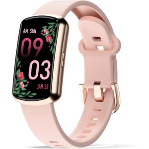 Health Fitness Tracker with 24/7 Heart Rate, Smart Watch with Blood Pressure and Blood Oxy-gen Monitor, Bulit-in 120+ Sport Mode, Waterproof Sleep Tracker for Women Men