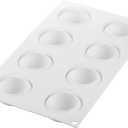 Silikomart "Ode 50" Silicone Mold with 8 Cavities, Each 2.16 Inch Diameter x 0.98 Inch High