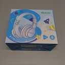 iClever BTH12 Kids Bluetooth Headphones,Colorful LED Lights,74/85dBA Safe Volume,85H Playtime,Bluetooth 5.2,Over Ear Headphones Built-in Mic for iPad/Tablet/Airplane,Blossom Pink