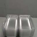 Disposable Plastic Hinged Food Container - 50 Pcs Upgrade and Thicken Clear Clamshell Food Containers, Internal Size 9" Length x 4.7" Width x 2.9" Depth (9.8"x6.1"x2.9"-50 Count)