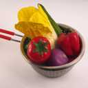 Stainless Steel Perforated Metal Colander Strainer with Long Red Handle Sieve Sifters Use for Kitchen Food Pasta Noodles Spaghetti Vegetables Silver - 7.9inch