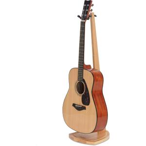Guitar Stand, Acoustic Guitar Stand, Red Oak Wooden Guitar Stand, Floor Guitar Stand for Acoustic Guitar, Mandolin, Wood Guitar Stand for Home, Living Room Decoration, Guitar Gifts for Men