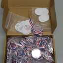 DIY Blank Medals for Kids, Design Your Own Award Medals with Colorable Sheets and Blank Sheets, Custom Acrylic Awards Kit with Ribbon for Back to School Field Day Games Prize Gifts