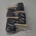 Bates Foam Paint Brushes, 4-Inch, 24 Pack - Sponge Brushes for Painting, Staining, and Mod Podge (Black)