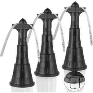 Fly Fans for Tables 3pcs,Outdoor Table Top Fly Fan Height adjustable for Picnic Patio Home Telescopic,Portable Belfans Fly Fans With Hanging Upside Down