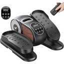 FITKS360 Under Desk Elliptical & Mini Exercise Bike - Seated Electric Leg Exerciser Under Table Oval Electric - Seniors Sit Exerciser Full Assembled Pedal with Remote Control