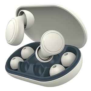 Soft Ear Plugs for Sleeping Noise Blocking 45dB, Reusable Silicone Earplugs with 8 Sizes Tips, Noise Cancelling Earplugs with Case for Concerts, Travel & Focus - Comfortable Hearing Protection