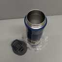 Contigo Cortland Chill 2.0 Blueberry Stainless Steel Water Bottle Vacuum-Insulated Spill-Proof Lid 24oz Ideal for Hot or Cold Drinks Interchangeable Lid Perfect for Kids & Adults (24oz (Single Pack))