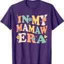In My Mamaw Era Funny Sarcastic Groovy Retro Mothers Day T-Shirt, 3XL
