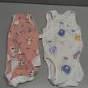 ANWA 2 Pack Cat Recovery Suit - Breathable Cat Onesie for Cats After Surgery Female, Kitten Surgery Recovery Suit Female Abdominal Wounds, L