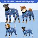 Etdane Dog Onesie Surgery Recovery Suit for Female Male Dogs After Spayed Suit Surgical Recovery Suit Anti Shedding Body Suit for Dog/ Sharks/Large
