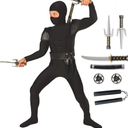 Morph Kids Ninja Costume, Ninja Costume for Boys, Halloween Costume for Boys,M