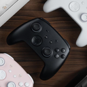 FUNLAB Switch Pro Controller Wireless with Charging Dock Compatible with Switch 2/OLED/Steam Deck/PC, Bluetooth Controller with Hall Effect Joysticks, Luminex Control Gamepad with 7 LED Colors/Paddle/Turbo/Motion-Purple