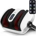 Cloud Massage Shiatsu Foot Massager with Heat - Foot & Calf Massager for Relaxation, Plantar Fasciitis Relief, Neuropathy, Circulation, and Heat Therapy - FSA/HSA Eligible - White, Includes Remote