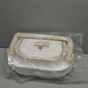 MoreFeel Collapsible Baby Bathtub for Newborn with Thermometer & 1 Hooded Towel & 1 Soft Floating Cushion,Portable Travel Bathtub with Drain Hole, Durable Foldable Baby Tubs for Infants to Toddler (Beige)