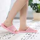 Litfun Shower Shoes for Women Non-Slip Quick Dry Shower Slippers Lightweight Pool Sandals with Drain Holes for College Dorm, Beach, Bathroom & Gym, 40