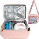 Breast Pump Bag Compatible with Spectra S1 S2 Gold Breast pump Carrying Case for Work Travel Elite Mom Breastmilk Pumping Essentials Tote Bag with Cooler & Strap