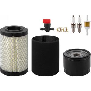 796031 Air Filter Oil Filter with Spark Plug Tune Up Kit Compatible with Briggs & Stratton John Deere D100 D110 D125 D130 D140 Husqvarna yta22v46 yth24v48 yth22v46 craftsman 793569 591334 594201