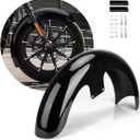 Metal 19 inch Motorcycle Front Fender Fit For Harley Touring Street Glide Electra Road King Glide Bagger (Mudguard Vivid Black)