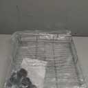 MSR Imports Expandable Rolling Metal Storage Basket-Home and Kitchen Storage Solution,Silver