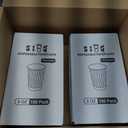 SIUQ 8 oz Coffee Cups - 300 Pack, Insulated Disposable Paper Cups 8 oz, Corrugated Ripple Wall Cups for Hot Beverage or Cold Drinks (Champagne)