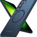 TORRAS Magnetic Guardian Only for Samsung Galaxy S23 Case 6.1", [Military Grade Drop Tested] [Compatible with MagSafe] Semi-Clear Hard Back & Soft Edge Slim PC & TPU S23 Case 6.1 Inch, Black