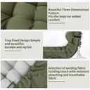 Tudomro Outdoor Chaise Lounge Cushion 66x21x4'' Waterproof & Fade-Resistant Patio Pool Chaise Lounge Cushion Headrest Pillow Tie Replacement Rocking High Back Chair(Olive Green,1 Pcs)