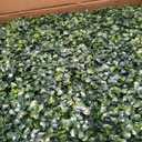 58 Ft 3D Artificial Green Grass Flower Wall Panels, Quick Assembly Storage Greenery Fake Backdrop Fence Screen for Wedding Baby Show Birthday Party Indoor Outdoor Garden Backyard Home Decor