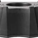 RTS Home Accents 55-Gallon Rain Barrel Stand, Made from 100% Recycled Material, Black