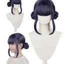 Kids Wigs Black Braids Accessories for Girls (Black)