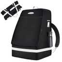 Orzbow Padded Car Seat Travel Bag for Airplane, Carseat Backpack Bags with Reflective Stripes, Infant Seat Travel Bag with Shoulder & Waist Strap, Car Seats Carrier for Airport Gate Check, Black