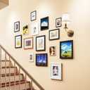 Picrit 8x10 Picture Frame Set of 12, Display 5x7 with Mat or 8x10 without Mat, Photo Frames for Wall Mounting or Table Top Display, Black