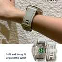 20mm Watch Band for Garmin fenix 5s 6s 7s pro solar Quick Fit 20 silicone bands replacements with light Soft gold buckle for garmin epix pro gen 2 42mm Descent Mk2s/3/3i Short for Women (20-Fog Gray)