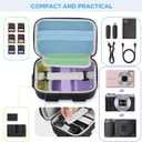 TAAOKA Digital Camera Case, Protective & Lightweight Camera Case with 3 Carrying Ways, Waterproof & Shockproof Small Camera Bag for Power Shot/Sony DSCW800/DSCW830 - Black