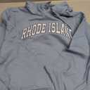 Retro Rhode Island Souvenir Classic Rhode Island Light Blue Pullover Hoodie (Blue, M)