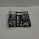 4 Pack Magnetic Spice Rack Organizer for Refrigerator and Oven, Black Fridge Organizers and Storage for Kitchen 