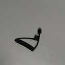 Uonecn High Speed 8K HDMI to HDMI 2.1 Cable for Atomos Ninja V, Retractable Coiled Braided Short HDMI Cord for Feelworld Monitor, for Sony A7iv, Z CAM E2, for Sony FS5| FS7| A7S3 Cameras (04- Straight to Left, Black)