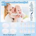12 Pcs Breast Pump Replacement Parts for Mom Cozy M5, 8 Duckbill Valves and 4 Silicone Diaphragms, Breastfeeding Essentials Kit Compatible with Momcozy M5 Breast Pump Accessories