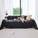 Non Slip Couch Covers for 2 Cushion Couch Sofa, Pet Friendly Sofa Covers Washable, Heavy Duty Scratch Resistant Furniture Cover for Dogs Fits Love Seat, 91" x 118", Gray