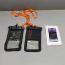 Temdan 2 Pcs Floating Waterproof Phone Pouch,[Up to 10" Large] Universal IPX8 Waterproof Cell Phone Dry Bag with Lanyard for iPhone 16 Pro Max/16E/15/14/13/12/11,Galaxy S25 Ultra/S24/S23 for Vacation