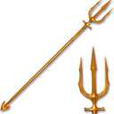 82.7" Stainless Steel Sea King Poseidon Trident Real Metal Neptune Tridentweapon,Mermaid Sword, Cosplay Props