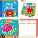 Draw with Alphabet & Numbers, 36PCS Dry Erase Cards Letters & Numbers Tracing Learning ABC Handwriting Educational Toy Set Educational Game Birthday Gift for Preschool Learning Activities