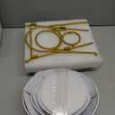 LYEOBOH 3 Tier Serving Bowls Set Tiered Serving Stand, Porcelain Oval Bowls with Collapsible Metal Stand for Entertaining, Party, Dessert Display, Candy, Chip and Dip (Gold)-45oz / 17.5oz / 7oz