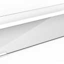 Richboom Clear Acrylic Tilted Computer Keyboard Holder for Easy Ergonomic Typing, Upgraded Version, Keyboard Stand with Silicone Anti-Slip Case for Office Desk, Home, School, Clear