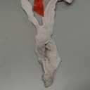 4 Pcs Women's Riding Hood Costume Halloween Party Dress with Red Hooded Cloak White High Socks Picnic Basket XL