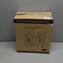 2 Pack Solar Wall Lights Outdoor Waterproof with 3 Lighting Modes & Motion Sensor, Dusk to Dawn Exterior Porch Light fixtures, Solar Wall Lantern Fixture for Garage Porch Yard Front Door