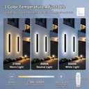 ENMLN 4.33In Wide Modern Outdoor Wall Light for Garage,Dimmable LED Sconce
