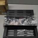 SMRCAD Magnetic Spice Rack Organizer for Fridge Seasoning Organizer for Kitchen storage with Screw Magnetic Shelf with Hook for Refrigerator and Oven (6pack-Black)