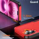 Temdan Designed for iPhone 16 Case Magnetic,[Compatible with Magsafe][Military Grade Drop Protection] Dropproof Heavy Duty Tough Rugged Shockproof Phone Case for iPhone 16 (6.1")-Red