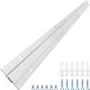 French Cleat Picture Hanger, Aluminum Z Hanger Interlocking Wall Mounting Bracket Hardware Kit Z Clips for Hanging Wall Painting, Mirrors, Panels, Artwork, Cabinet, Whiteboard (30inch-1Pairs)